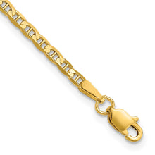 Cargar imagen en el visor de la galería, 14k 2.4mm Concave Anchor Chain