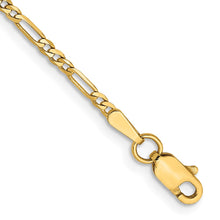 Cargar imagen en el visor de la galería, 14k 1.8mm Flat Figaro Chain Anklet