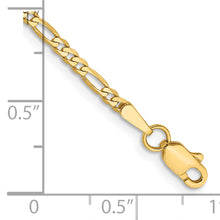 Load image into Gallery viewer, 14k 2.25mm Flat Figaro Chain Anklet