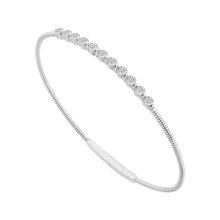 Cargar imagen en el visor de la galería, Diamond Bangle 0.13 ct tw 10k White Gold