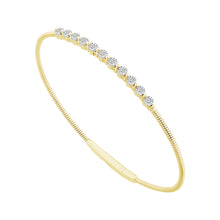 Cargar imagen en el visor de la galería, Diamond Bangle 0.13 ct tw 10k White Gold