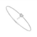 Diamond Bangle 0.1 ct tw 14k White Gold