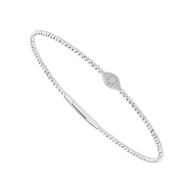 Diamond Bangle 0.08 ct tw 14k White Gold