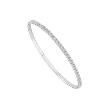 Load image into Gallery viewer, Diamond Bangle 5 ct tw 14k White Gold