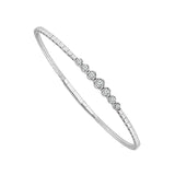 Diamond Bangle 0.2 ct tw 14k White Gold