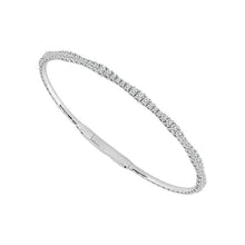 Cargar imagen en el visor de la galería, Diamond Bangle 0.75 ct tw 14k White Gold