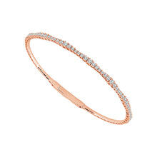 Cargar imagen en el visor de la galería, Diamond Bangle 0.75 ct tw 14k White Gold