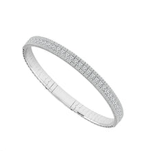 Load image into Gallery viewer, Diamond Bangle 2.9 ct tw 14k White Gold