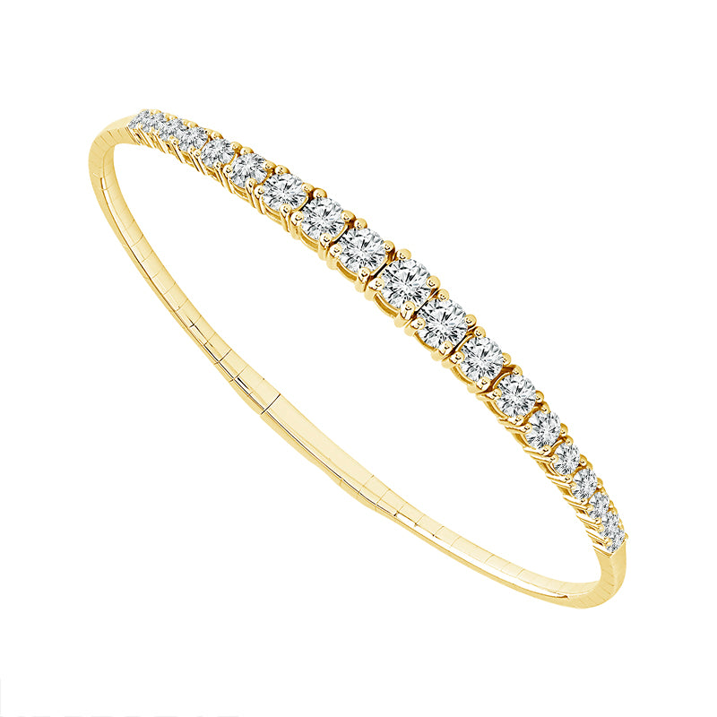 Diamond Bangle 2.75 ct tw 14k White Gold