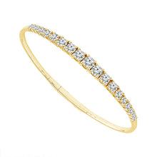 Cargar imagen en el visor de la galería, Diamond Bangle 2.75 ct tw 14k White Gold