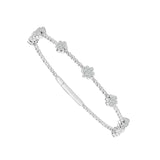 Diamond Bangles 0.75 ct tw 14k White Gold