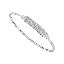 Cargar imagen en el visor de la galería, Diamond Bangles 0.75 ct tw 14k White Gold