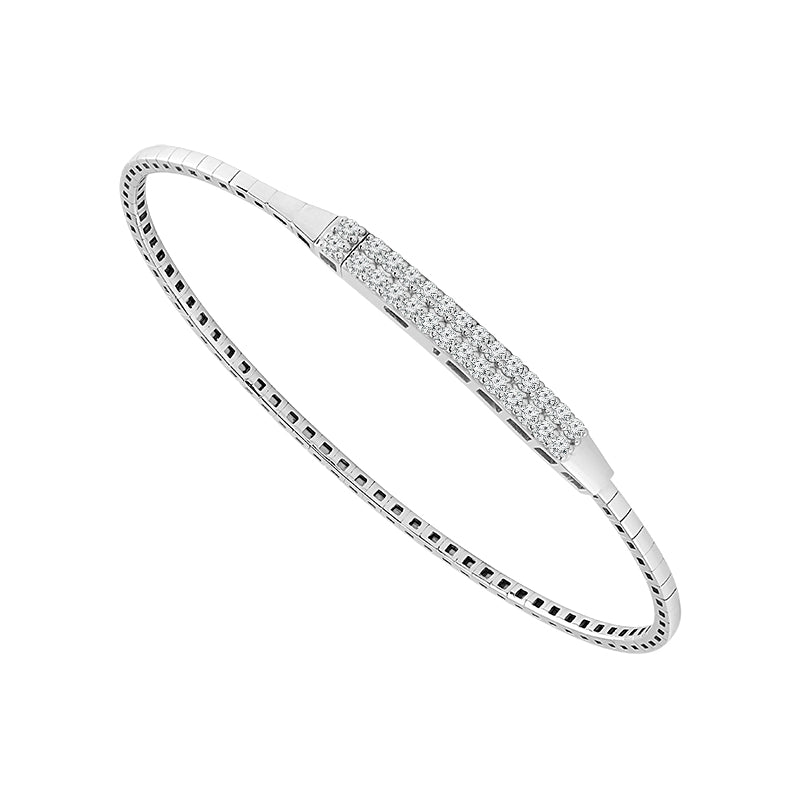 Diamond Bangles 0.50 ct tw 14k White Gold