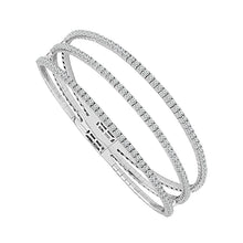 Load image into Gallery viewer, Diamond Bangles 2.63 ct tw 14k White Gold