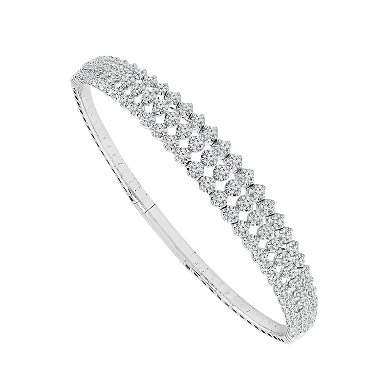 Diamond Bangles 2 ct tw 14k White Gold