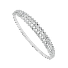 Cargar imagen en el visor de la galería, Diamond Bangles 2 ct tw 14k White Gold