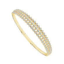 Load image into Gallery viewer, Diamond Bangles 2 ct tw 14k White Gold