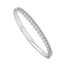 Load image into Gallery viewer, Diamond Bangles 1.17 ct tw 14k White Gold