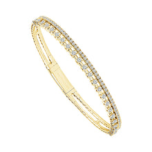 Cargar imagen en el visor de la galería, Diamond Bangles 1.17 ct tw 14k White Gold