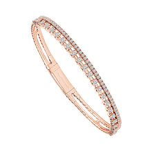 Cargar imagen en el visor de la galería, Diamond Bangles 1.17 ct tw 14k White Gold