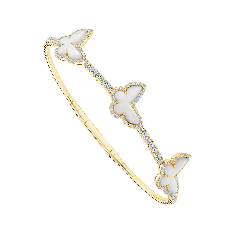 Diamond Bangles 1.00 ct tw 14k Yellow Gold