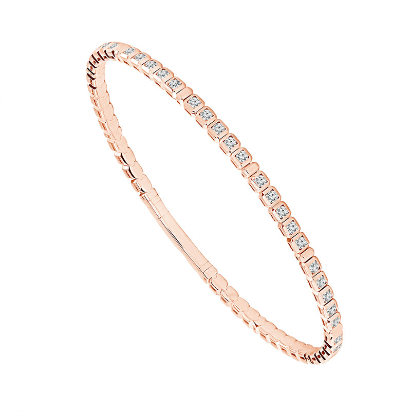 Diamond Bangles 1.50 ct tw 14k White Gold