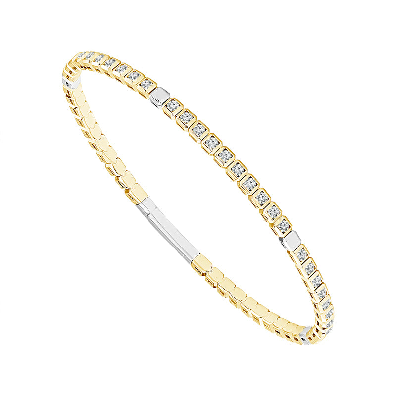 Diamond Bangles 1.50 ct tw 14k White Gold