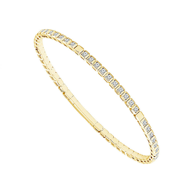 Diamond Bangles 1.50 ct tw 14k White Gold