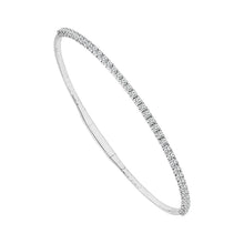 Cargar imagen en el visor de la galería, Diamond Bangles 0.90 ct tw 14k White Gold