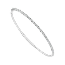 Cargar imagen en el visor de la galería, Diamond Bangles 0.50 ct tw 14k White Gold