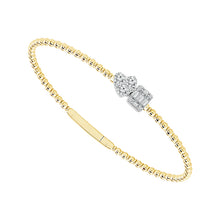 Cargar imagen en el visor de la galería, Diamond Bangle 0.60 ct tw 14k White Gold