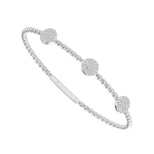 Cargar imagen en el visor de la galería, Diamond Bangle 0.75 ct tw 14k White Gold