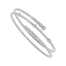 Load image into Gallery viewer, Diamond Bangles 0.75 ct tw 14k White Gold