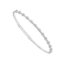 Cargar imagen en el visor de la galería, Diamond Bangle 0.50 ct tw 14k White Gold