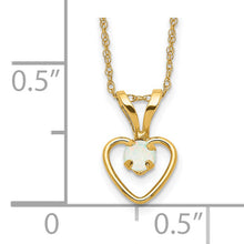 Load image into Gallery viewer, 14k Madi K 3mm Opal Heart Necklace