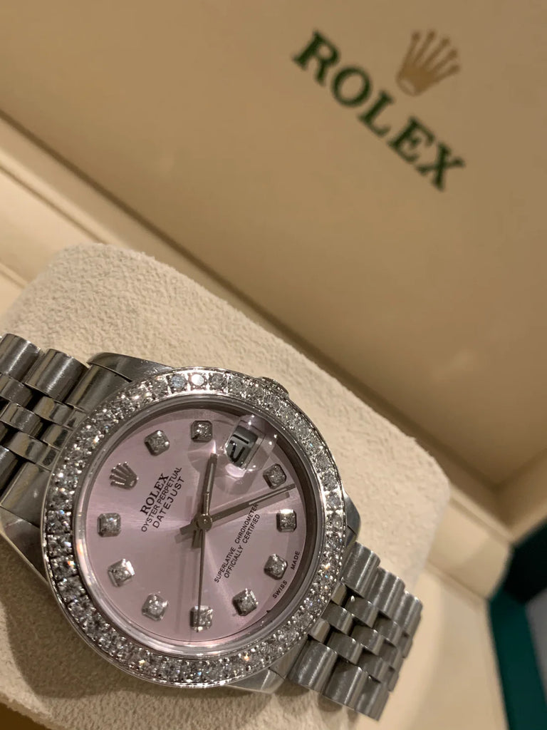 Rolex Datejust 68274 Ladies Acero inoxidable 31 mm Jubilee Pink \