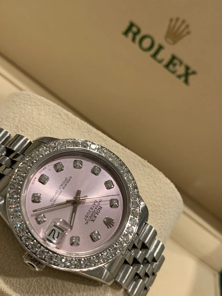 Rolex Datejust 68274 Ladies Acero inoxidable 31 mm Jubilee Pink \