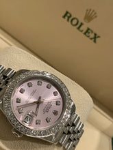 Load image into Gallery viewer, Preowned Rolex Datejust 68274 Ladies Stainless Steel 31mm Jubilee Pink