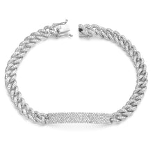 Cargar imagen en el visor de la galería, 14KW 2.15CTW DIAMOND MIAMI CUBAN BRACELET WITH DIA