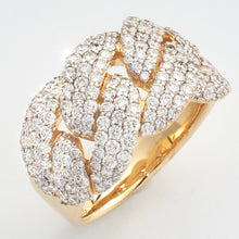 Load image into Gallery viewer, 14KY 2.85CTW DIAMOND MIAMI CUBAN MENS RING