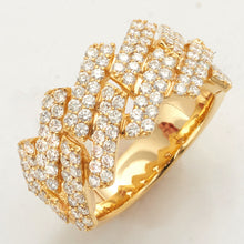 Load image into Gallery viewer, 14KY 2.45CTW DIAMOND SQUARE CUBAN MENS RING