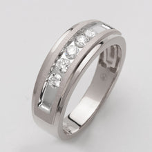 Load image into Gallery viewer, 14KW 0.50CTW DIAMOND 5-STONE CHANNEL SET BAND