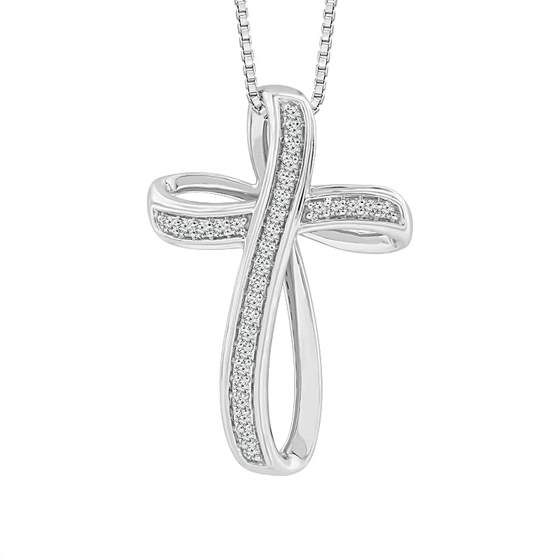 Diamond Fashion Pendant 0.16 ct tw10k White Gold