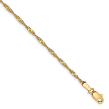 Load image into Gallery viewer, 14k 1.70mm Singapore Chain Anklet