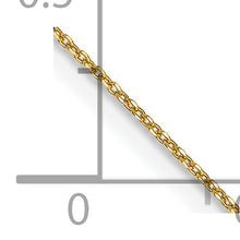 Cargar imagen en el visor de la galería, 14k .6mm D/C Round Open Link Cable Chain