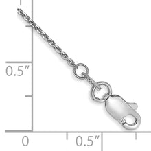 Load image into Gallery viewer, 14k WG .95mm D/C Cable Chain Anklet