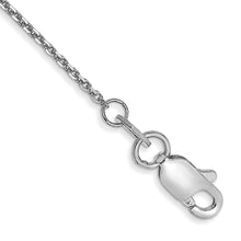 Load image into Gallery viewer, 14k WG .95mm D/C Cable Chain Anklet