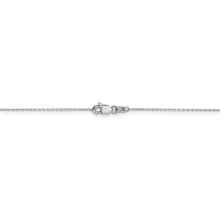 Cargar imagen en el visor de la galería, 14k WG .8mm D/C Cable with Lobster Clasp Chain