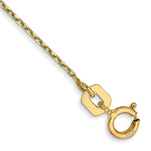 Cargar imagen en el visor de la galería, 14k .8mm D/C Cable with Spring Ring Clasp Chain Anklet