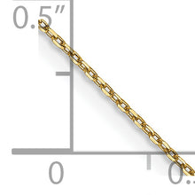 Load image into Gallery viewer, 14k .8mm D/C Cable with Lobster Clasp Chain